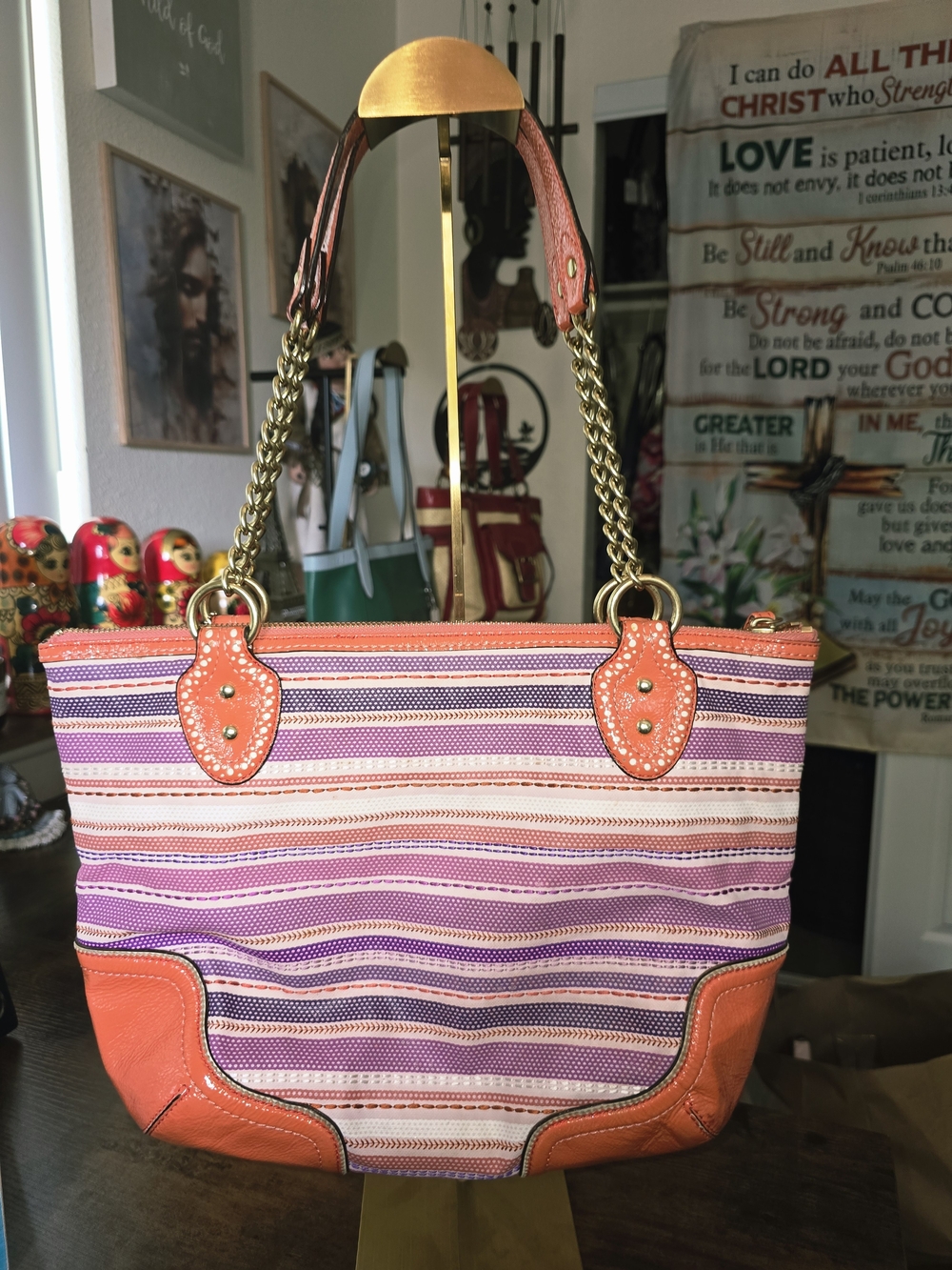 Coach Poppy Sequin Small Tote #23843 - Picture 6 of 12